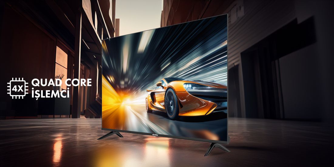 Simfer 55SFSA6B 55 inç 4K Ultra HD Android Smart LED TV 140 Ekran Yüksek Çözünürlük