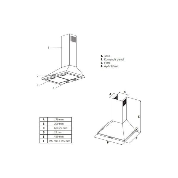 Simfer Retro Bej 2’li Cam Ankastre Set (Ocak + Davlumbaz)