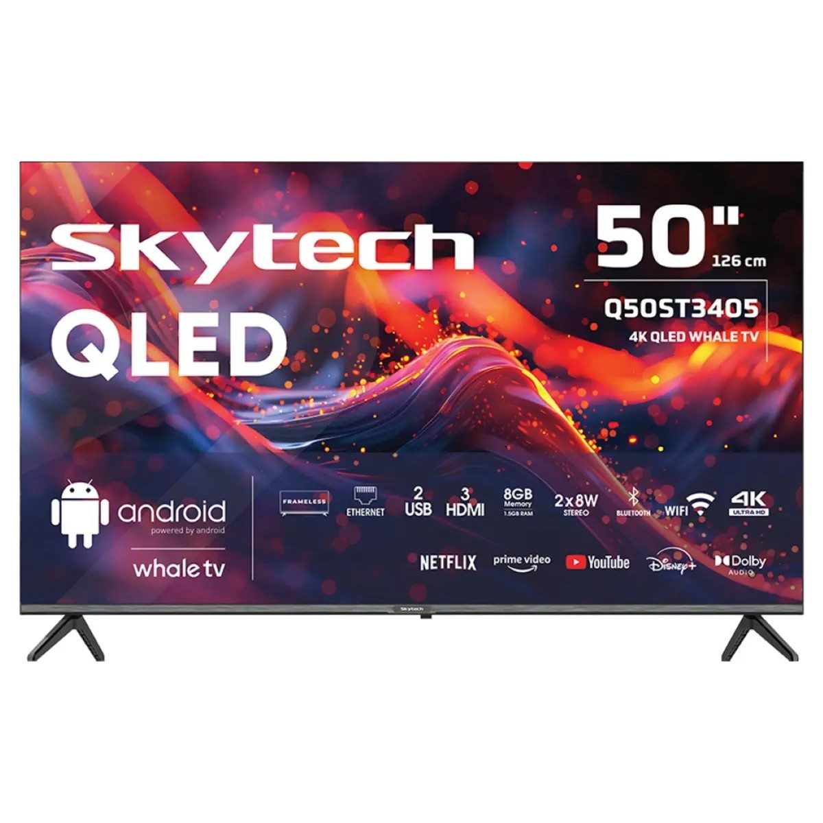 Skytech Q50ST3405 50" 127 Ekran Uydu Alıcılı 4K Ultra HD Smart QLED TV HBCV0000GET9AY