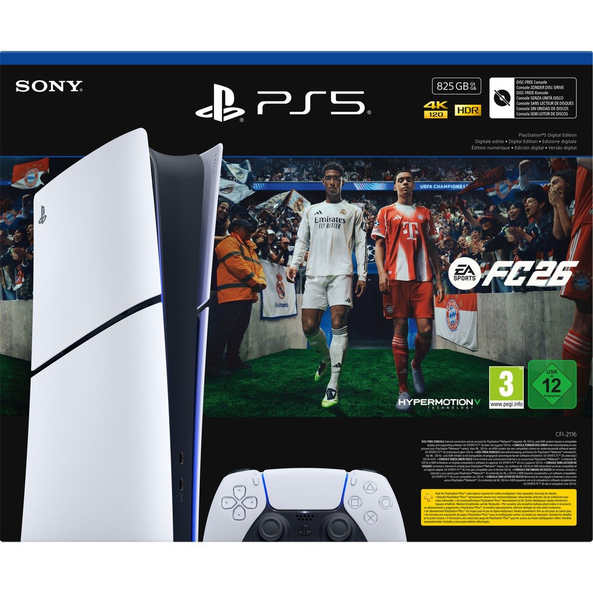 Sony Playstation 5 825 GB Slim Dijital Versiyon / Ea Sports FC26 HBCV0000AM35E4