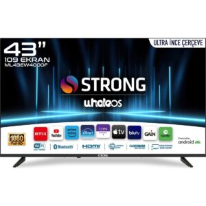 Strong ML43EW4000F 43’’ 109CM Ekran Full HD Smart TV Ultra İnce Çerçeve DLED Teknolojisi HBCV00007GYKK4