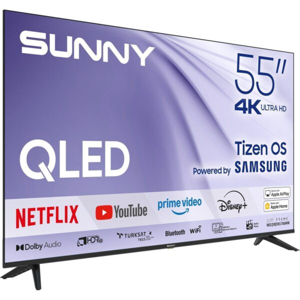 Sunny SN55QUPRL-T08I PERLA 55” 139 Ekran Uydu Alıcılı 4K Ultra HD Smart Tizen QLED TV
