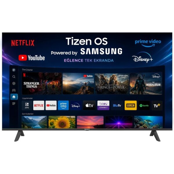 Sunny SN55QUPRL-T08I PERLA 55” 139 Ekran Uydu Alıcılı 4K Ultra HD Smart Tizen QLED TV