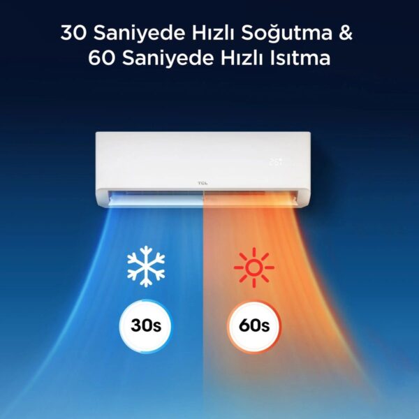 TCL SaveIN, 12000 BTU Split Klima, T-AI Enerji Tasarrufu, Isıtma ve Soğutma, Akıllı Wi-Fi Kontrolü, Akıllı Konfor – 2026 Model, TAC-12CHSD(080009)/ZG21I