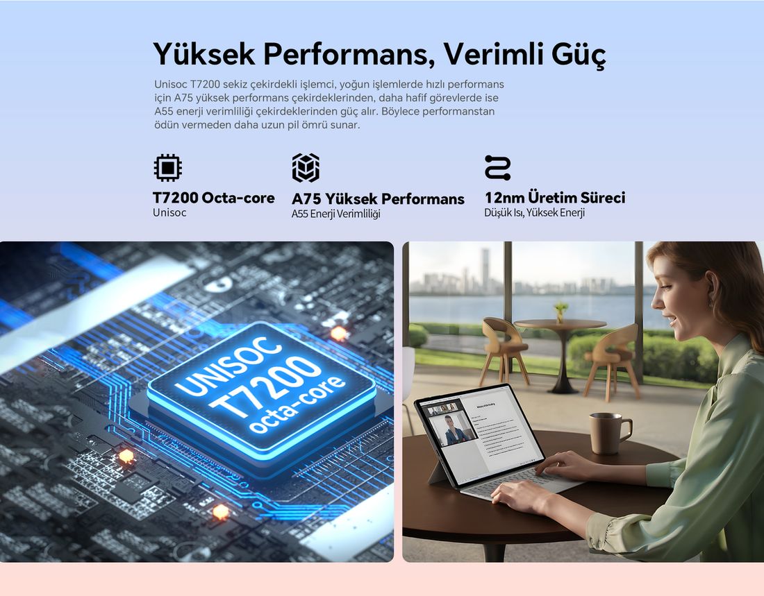 Teclast P50T 4/128 GB 11" Gri Klavye+Kılıf+Kalem