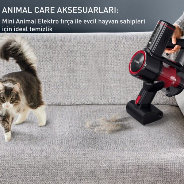 Tefal TY6T88TR X-Force Flex 8.60 Max Animal Care 45 Air Watt Kablosuz Dikey Süpürge