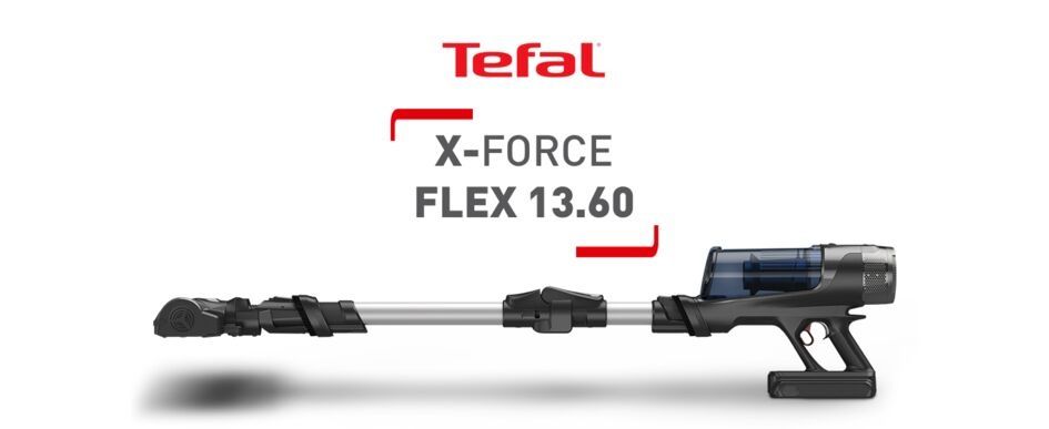 Tefal TY9AC1WO X-Force Flex 13.60 Allergy Aqua Aerospin 150 Air Watt Kablosuz Şarjlı Dikey Süpürge