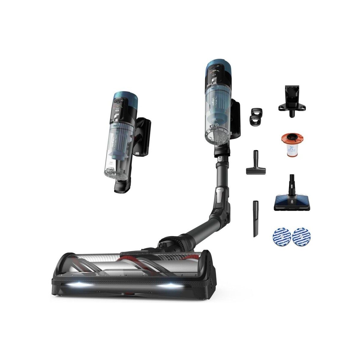 Tefal X-Force Flex 14.80 240 Air Watt Kablosuz Dikey Süpürge Mavi Bükülebilir Boru Özelliği HBCV00009JDKXO
