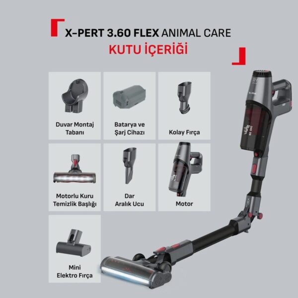 TEFAL X-PERT 3.60 TY6973 Flex Şarjlı Dikey Süpürge