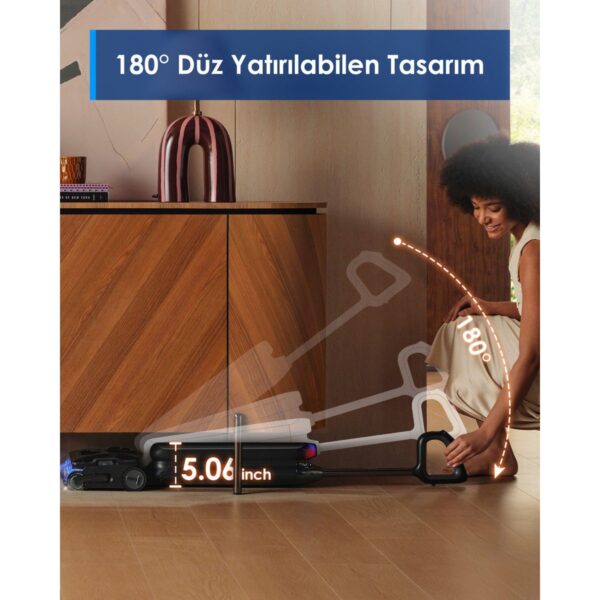 Tineco Floor One S9 Artist Steam Kablosuz Buharlı Akıllı Islak Kuru Süpürge, Zemin Temizleyici Paspas, 140°C Yüksek Isılı Hypersteam Buhar Teknolojisi, 22KPA Güçlü Emiş, iloop Akıllı Emiş