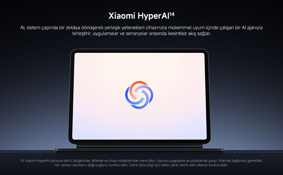 Xiaomi Pad 8 8gb 256 GB Gri Tablet Klavyeli