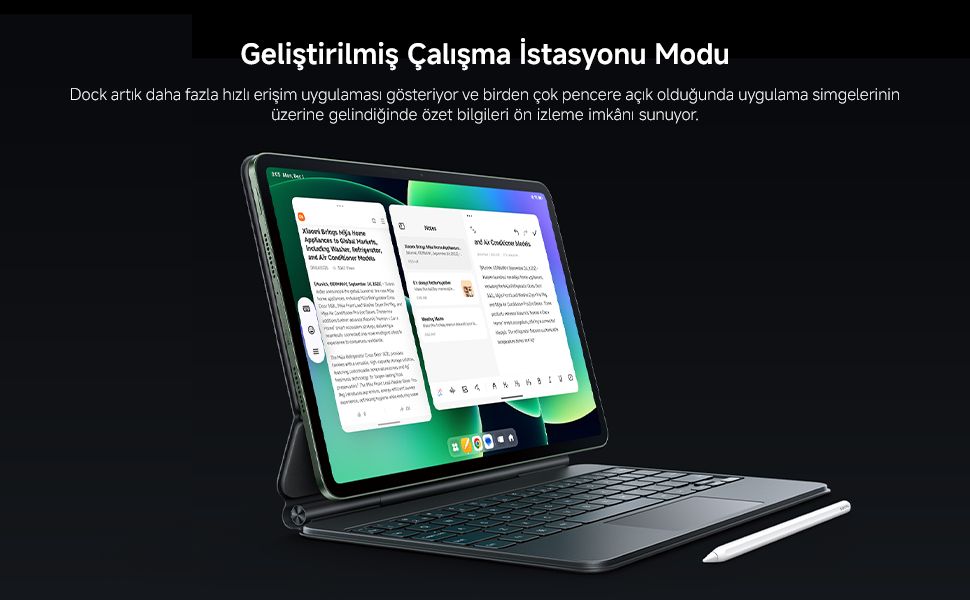 Xiaomi Pad 8 8gb 256 GB Gri Tablet Klavyeli