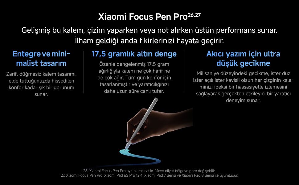 Xiaomi Pad 8 8gb 256 GB Gri Tablet Klavyeli