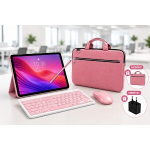 Xiaomi Redmi Pad 2 8gb Ram 256GB Hafıza 2.5k 11" Tablet Gri+Orjinal Kılıf+Kalem+Klavye Mouse Set(Pembe) HBCV0000IEFR0M