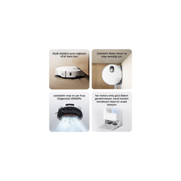 Xiaomi Robot Vacuum 5 Akıllı Robot Süpürge ve Mop 20.000 Pa Beyaz