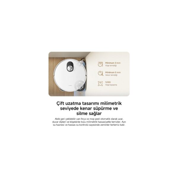 Xiaomi Robot Vacuum 5 Akıllı Robot Süpürge ve Mop 20.000 Pa Beyaz