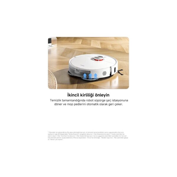 Xiaomi Robot Vacuum S40 Pro Akıllı Robot Süpürge ve Mop 15.000 Pa Beyaz