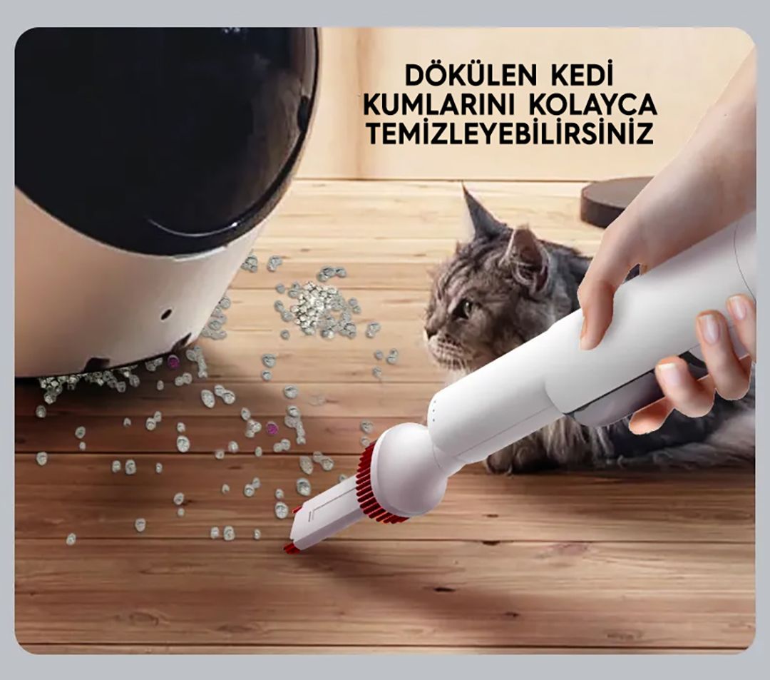 Yasomi M25 Max Kablosuz El Süpürgesi ve Evcil Hayvan Kiti 14000 Pa